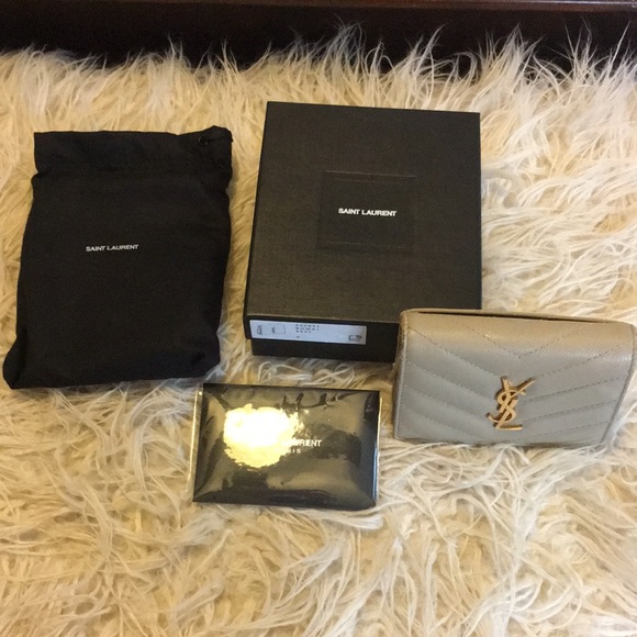 Yves Saint Laurent Handbags - YSL Wallet in Sea Salt colour